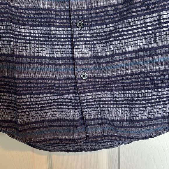 1901 men’s blue long sleeve button down shirt size medium - Picture 4 of 8